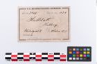 Etikett zu Bronzearmreif (NHMW-PRAE-003409)